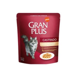 Ração Affinity Petcare Gran Plus Sachê Frango Para Gatos Castrados Adultos - 50 G