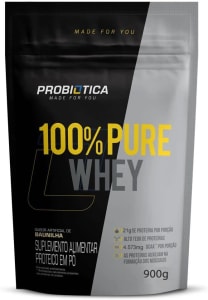 Probiótica 100% Pure Whey Nova Fórmula - 900G Refil Baunilha -