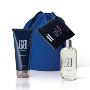 Kit Presente Egeo Original com Shower Gel 200g + Egeo 90ml + Saquinho organizador