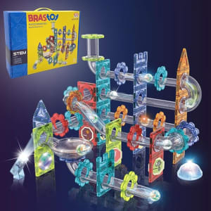 Brastoy Blocos Montar Construção de Ladrilhos Magnéticos Brinquedos Infantil 120 Peças Original (120 Peças)