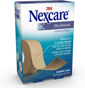 Fita Flexível Nexcare 3M à Prova d´Água 25mm x 4.5m Bege