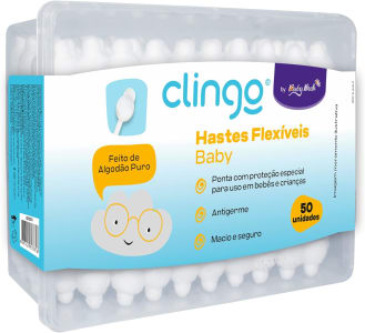 2 Unidades — Baby Bath Hastes Flexíveis Clingo - Branco