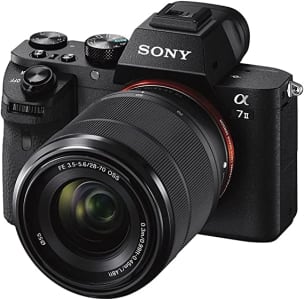 Câmera Fotográfica e Lente 28-70mm Preta Sony A7II