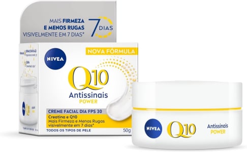 NIVEA Creme Facial Antissinais Q10 Power Dia FPS 30 50g