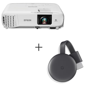 Projetor Epson PowerLite 3LCD Wi-fi HDMI S39 + Chromecast 3 Google TV HDMI GA00439-BR