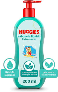 10 Unidades Sabonete Líquido Huggies Extra Suave - 200ml