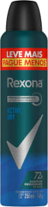 Antitranspirante Aerossol Active Dry Rexona Men - 250ml