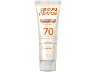 Protetor Solar Facial Cenoura e Bronze - FPS 70 50g - Magazine Ofertaesperta