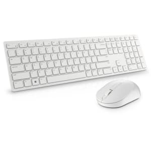 Kit Teclado e Mouse Sem Fio Dell Pro, 4000 DPI, ABNT2, Branco - KM5221W - Kit Teclado e Mouse - Magazine OfertaespertaLogo LuLogo Magalu