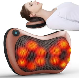 Almofada de massagem para costas, pescoço e ombros ideal para casa e escritório