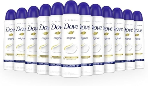 Dove 12 Unidades Desodorante Antitranspirante Aerossol Original 150ml