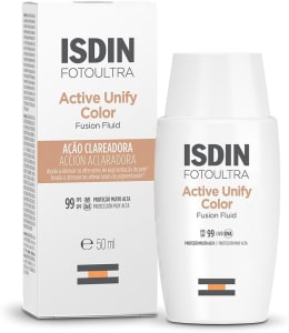 Protetor Solar E Clareador Facial ISDIN Active Unify FPS 99 - 50ml