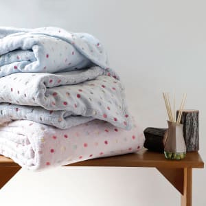 Cobertor Queen Fleece Confete Grafite - Casa & Conforto