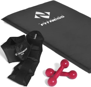 Kit Colchonete + Halteres 2kg + Caneleiras 1kg - Natural Fitness