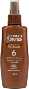 Óleo Bronzeador Spray Fps6, Cenoura e Bronze