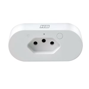 Tomada Inteligente HB Tech WiFi, Gerenciamento de Energia, Branco - HB-T001