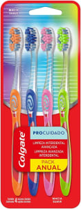 Escova Dental Colgate Pro Cuidado 4Unid