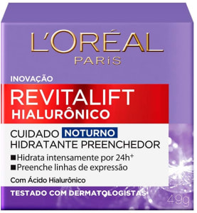 Creme Revitalift Hialurônico Noturno, L'Oréal Paris