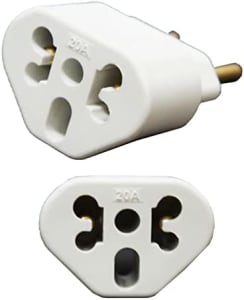 Adaptador De Tomada Plug Para 10a e 20a Até 250v - Bivolt - CompleteStore