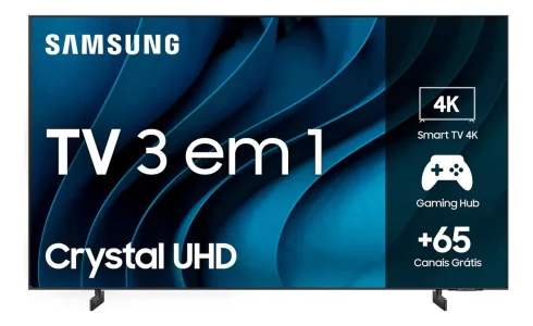 Smart TV Samsung 50" Crystal UHD 4K Tela sem limites Alexa built in - UN50CU8000GXZD