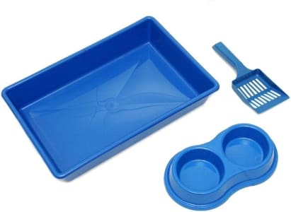 Kit Higienico Gato Four-Plastic Azul Four Plastic para Gatos