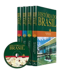 História do Brasil Barsa: 4 livros + 1 CD