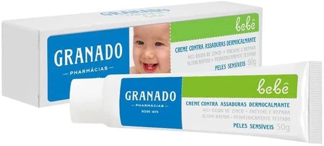 Creme Assaduras Dermocalmante Bebê Pele Sensíveis Granado - 50G