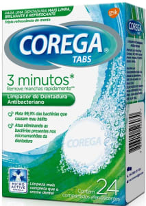 Corega Tabs Limpador De Dentaduras - 24 Pastilhas