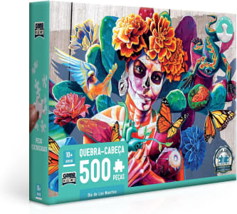 Día de Los Muertos - Quebra-cabeça - 500 peças, Toyster Brinquedos, Multicolorido