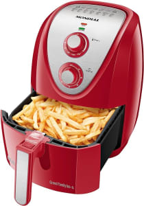 Fritadeira Sem Óleo Air Fryer 5L, Mondial, Vermelho/Inox, 1900W, 110V - AFN-50-RI