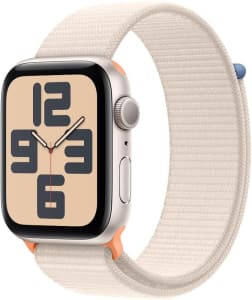 Apple Watch SE GPS Caixa estelar de alumínio 44 mm Pulseira loop esportiva estelar