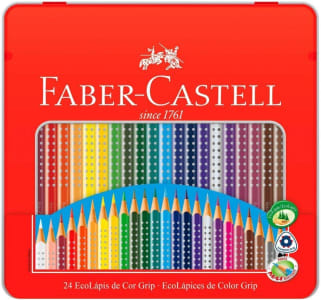 Lápis de Cor EcoLápis Colour Grip 24 Cores Faber-Castell