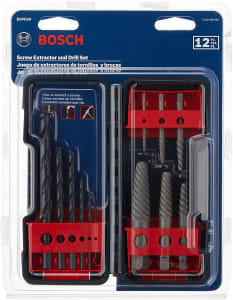 Conjunto Extrator de Parafuso Bosch Flauta Espiral de Aço 12 Peças - BSPE6D