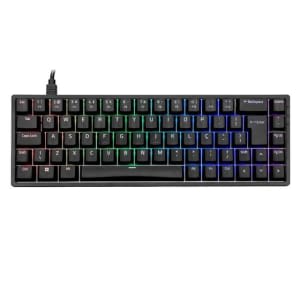 Teclado Mecânico Gamer Akko 3068S, RGB, Switch Blue, Layout 65%, Anti-Ghosting, ABNT2, Preto - Teclado - Magazine OfertaespertaLogo LuLogo Magalu