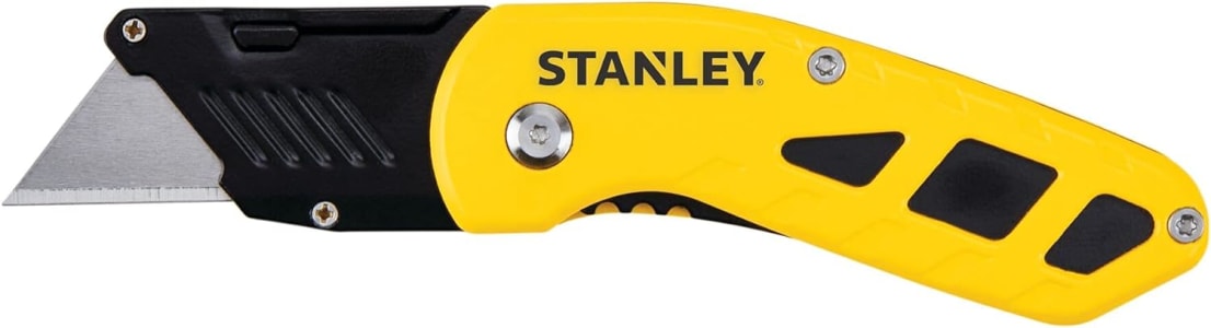 Stanley Dobrável, Estilete Adulto Unissex, Amarelo (Yellow), MÉDIO