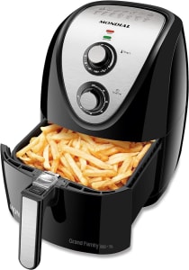 Fritadeira Sem Óleo Air Fryer 5L, Mondial, Preto/Inox, 1900W, 220V - AFN-50-BI