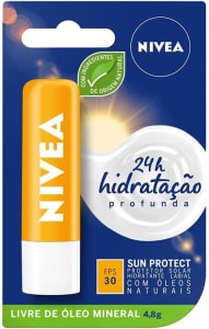 NIVEA Protetor Solar Hidratante Labial Sun Protect Alta Proteção FPS 30 4,8 g