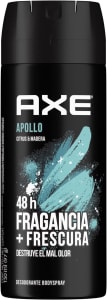 2 Unidades de Desodorante Axe Apollo Proteção + Perfume Vetiver e Mandarina 150ml