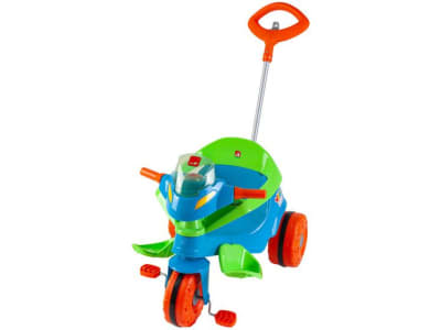 Triciclo Infantil Passeio e Pedal Velobaby - com Empurrador Bandeirante - Velotrol e Triciclo a Pedal - Magazine Ofertaesperta