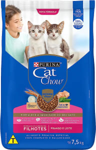 Purina Ração Gatos Filhotes CAT CHOW Frango e Leite 7,5kgs