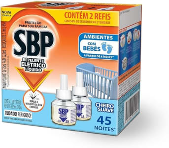 SBP Repelente Elétrico Líquido Cheiro Suave com 2 unidades de 35ml