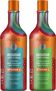 Inoar #Bombar - Kit Shampoo e Condicionador, Crescimento Capilar, 2x1L