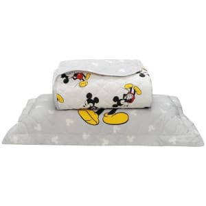 [70% de Cashback] Cobreleito Solteiro Mickey 2 Peças - Casa e Conforto + Disney 