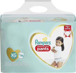 Fralda Pampers Pants Premium Care XG 96 unidades