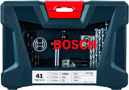 Kit de Pontas e Brocas Bosch V-Line para parafusar e perfurar com 41 unidades