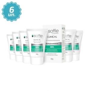 Leve Mais Pague Menos: 6 Desodorantes Antitranspirantes em Creme Soffie Clinical 48h 60g