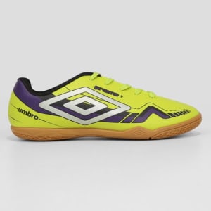 Chuteira Futsal Umbro Prisma Unissex - Verde+Roxo