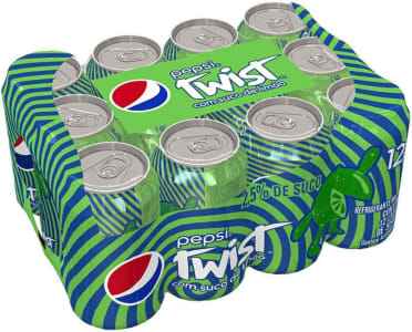 Pack De Refrigerante Pepsi Twist, Lata, 350ml 12 Unidades