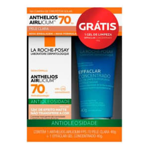 Protetor Solar Anthelios AIRlicium FPS 70 Pele Clara 40g e Ganhe Gel de Limpeza Effaclar Concentrado 40g - Magazine Ofertaesperta