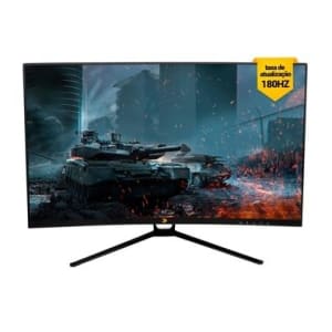 Monitor Gamer Curvo KBM! GAMING MG320 27", 180Hz, Full Hd, 1ms, DisplayPort e HDMI, Adaptive Sync, Ajuste De Ângulo - KGMG32027PT